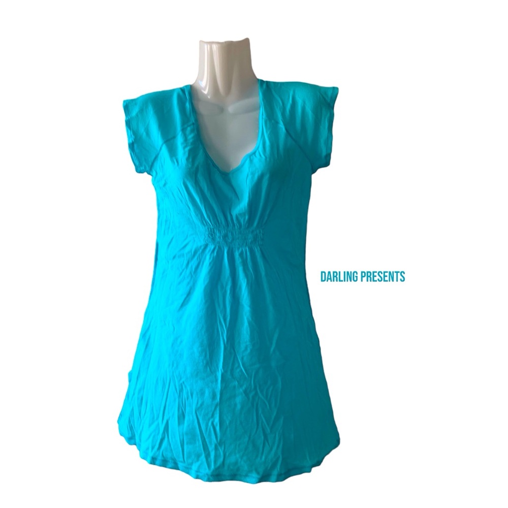 Da Nang Surplus Tee Shirt Women Color Bluebird Size XS